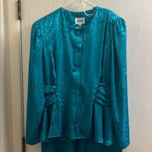 Leslie Fay Teal Suit